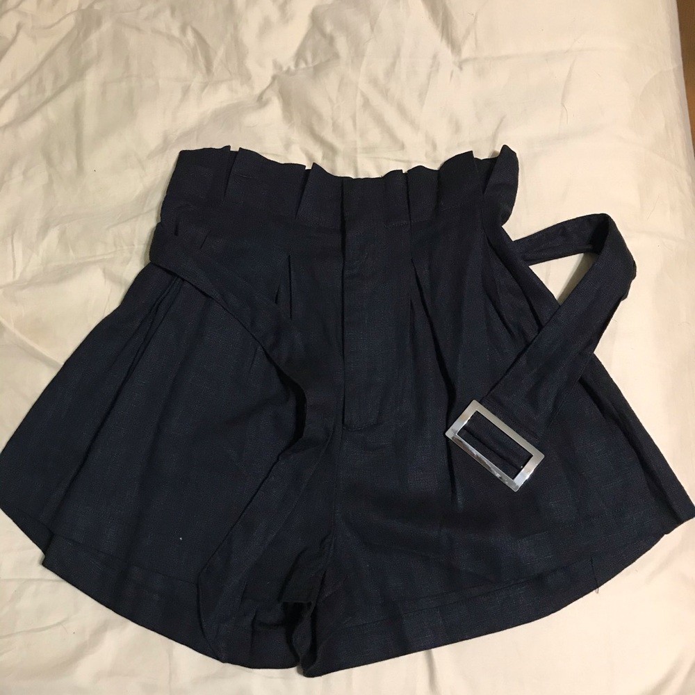 💕 Black paper bag shorts